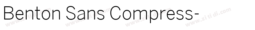Benton Sans Compress字体转换